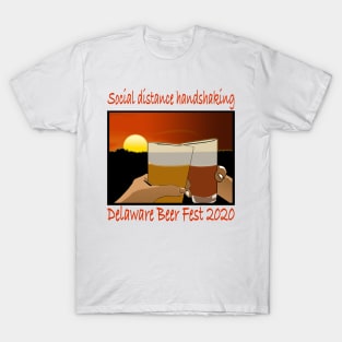 Delaware Beer Fest Social Distance Handshake T-Shirt